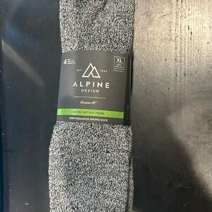 Alpine Design Performance Hiking Socks - 4 pack - XL
